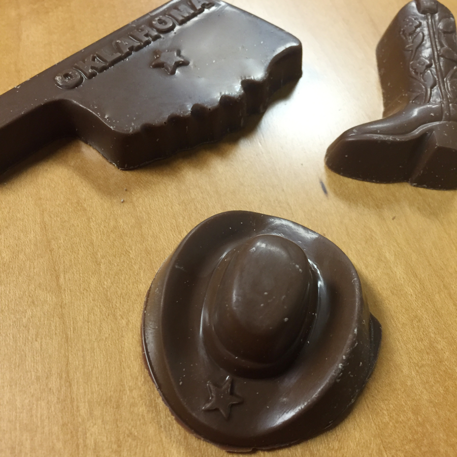 Milk Chocolate Oklahoma, Cowboy Boot & Hat