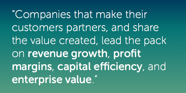 Quote on making customers partners