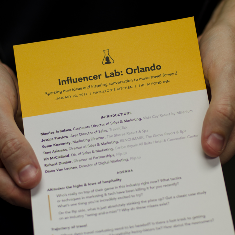 Orlando Influencer Lab agenda