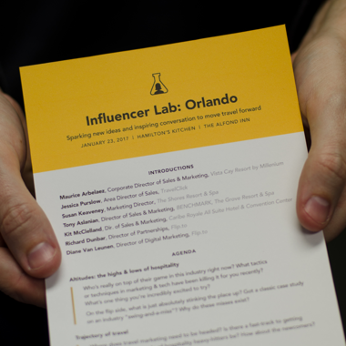 Orlando Influencer Lab Agenda