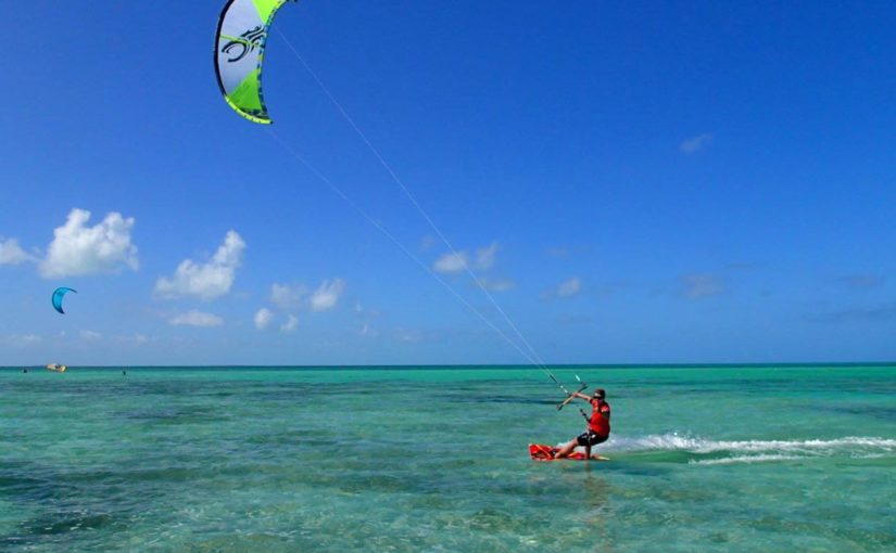 Photo submission from Enaj P. of him kiteboarding in Key West.